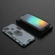 Чехол Fiji Ring для Xiaomi Redmi 9C бронированный бампер с кольцом темно-синий - изображение 4