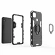 Чехол Fiji Ring для Xiaomi Redmi 9C бронированный бампер с кольцом черный - изображение 6