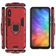Чехол Fiji Ring для Xiaomi Redmi 9A бронированный бампер с кольцом красный - изображение 3