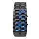 Годинник-браслет Led Watch Iron Samurai Айрон Самурай чорний з синіми світлодіодами (IBW012BZ) - зображення 2