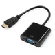 Переходник HDMI M to VGA F 0.15m 1080p black Vinga (VCPAHDMIM2VGAFBK) - изображение 1
