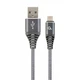 Дата кабель USB 2.0 Micro 5P to AM Cablexpert (CC-USB2B-AMmBM-1M-WB2) - зображення 1