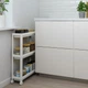 Тележка IKEA ВЕСКЕН, белый, 54x18x71 см, 004.712.22 - изображение 2