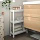 Тележка IKEA ВЕСКЕН, белый, 54x18x71 см, 004.712.22 - изображение 3