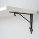 Полиця навісна IKEA BERGSHULT / KROKSHULT, білий, антрацит, 120х30 см, 893.260.62 - изображение 3