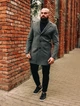 Пальто с начесом Asos M Серое К-392-2 - изображение 1