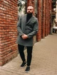 Пальто с начесом Asos M Серое К-392-2 - изображение 2