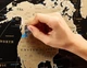 Скретч карта мира в раме Black Wood Черная с золотом Mymap 45x65cm - изображение 5