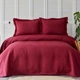 Покрывало с наволочками Karaca Home Charm bold bordo бордовый 160*240 полуторный (svt-2000022285551) - изображение 1