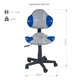 Дитяче крісло FunDesk LST3 Blue-Grey - зображення 5