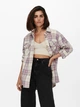 Куртка-рубашка ONLY ONLVALENTINA L/S CHECK SHACKET OTW M разноцветный 15239157 Cloud Dancer-CHECK - изображение 1