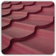 Металочерепица Suntile ral 3005 0.45 мм Красная матовая - изображение 1