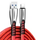 Дата кабель USB 2.0 AM to Lightning 1.0m zinc alloy red ColorWay (CW-CBUL010-RD) - изображение 1