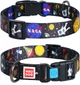 Нашийник для собак нейлоновий WAUDOG Nylon з QR паспортом малюнок "NASA" пластиковий фастекс Ш 25 мм Дов 37-58 см (4756Collar) - зображення 1