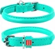 Нашийник для собак шкіряний Collar WAUDOG Glamour з QR паспортом, круглий, S, Д 10 мм, Дов 33-41 см (350513) - изображение 1