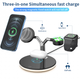 Зарядное устройство Bonola 3-in-1 Wireless Charging Station Dock Magnetic charging 25w White - изображение 3