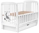 Кровать Babyroom Жирафик маятник, ящик, откидной бок DJMYO-3 бук белый - зображення 1