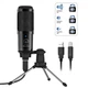 Микрофон конденсаторный Folem DM-18 USB + тренога Серебристый - изображение 3
