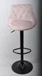 Барный стул на регулируемой основе Onder Metal Foro + Button Б-Т Розовый B-1021 BAR BK - Base - изображение 3