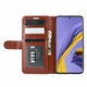 Класичний чохол-книжка Deexe Wallet Style для Samsung Galaxy A51 - Brown - зображення 5