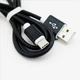 Кабель Lapu USB Type-C Шнур для Зарядки 1 метр нейлон Black - изображение 2