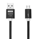 Кабель Lapu micro USB Андроид Шнур для Зарядки 1,5 метра нейлон Black - изображение 4