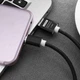 Кабель Lapu micro USB Андроид Шнур для Зарядки 1,5 метра нейлон Black - изображение 5