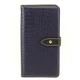 Чехол Croc для Iphone 5 / 5s / SE книжка кожа PU синий - изображение 2