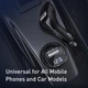 Bluetooth Baseus Streamer AUX/FM MP3 WAV авто адаптер ресивер магнитолы 2USB(3A) Черный - изображение 11