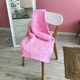 Плед Плюшевый Will Be Soft Вязаный Плетенка 200 х 220 см Розовый - изображение 3