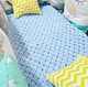 Плед Плюшевый Will Be Soft Вязаный Плетенка 150 х 200 см Голубой - изображение 3