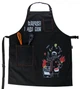 Фартух Cook YEAH з принтом Surprise! I also cook (чоловік) і регульованими застібками. Чорний. Подарункова упаковка. - зображення 1