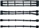 Набор кабелей QUBE для блока питания 1*24P MB, 1*4+4P CPU,2*6+2P VGA Black-White (QBWSET24P8P2x8PBW) - изображение 1