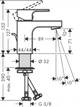 Смеситель для раковины HANSGROHE Vernis Shape 71560000 - изображение 2
