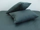 Комплект постельного белья Tag Tekstil ранфорс 100% хлопок 2 сп. Dark grey - изображение 3