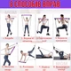 Гимнастический набор для упражнений дома PILATES STUDIO - тренажер для пилатеса - Эспандер с палкой для фитнеса и спорта Розовый - изображение 4