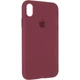 Чехол Fiji Silicone Case для Apple iPhone XR бампер накладка Full Soft Marsala - изображение 1