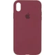 Чехол Fiji Silicone Case для Apple iPhone XR бампер накладка Full Soft Marsala - изображение 2