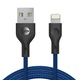 Кабель Veron LV07 Lightning (1m) — Dark Blue(Тёмно-синий) - изображение 2