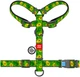 Шлея для собак Collar анатомічна H-подібна WAUDOG Nylon з QR-паспортом, пластиковий фастекс, S, Ш 15 мм, A 30-40, B 30-50 малюнок "Авокадо" (5612) - зображення 2