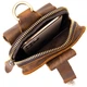 Вместительная сумка мужская поясная Vintage Bag 20419 Коричневая - изображение 4