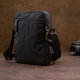 Универсальная текстильная мужская молодежная сумка на два отделения VINTAGE Youth Bag 20660 Черный - изображение 6