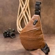 Сумка-слинг через плечо мужская Vintage leather-20567 Коричневая - изображение 5