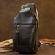 Мужская кожаная сумка Vintage 16,5х31,5х6,3 см 000158582 - изображение 5