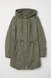 Парка H&M 32 хакі 13083934476 - зображення 1