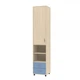 Шкаф-пенал KidsBunkBed Ш092 дуб молочный терра голубая 2160х 460х430 мм - изображение 2
