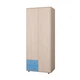 Шкаф KidsBunkBed Ш094 дуб молочный терра голубая 2160 х 880х 550 мм - изображение 2