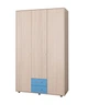 Шкаф KidsBunkBed Ш093 дуб молочный терра голубая 2160x1300х550 мм - изображение 1