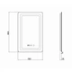 Зеркало Qtap Mideya 500х800 (DC-F911) с LED-подсветкой и антизапотеванием QT2078F911W - изображение 2