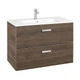 Тумба з умивальником Roca Victoria 80x46 кедр (A855852423) - изображение 1